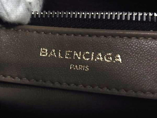 BALENCIAGA バレンシアガ ハンドバッグ バザールショッパー 443096 ブラウン ムートン レディース 美品