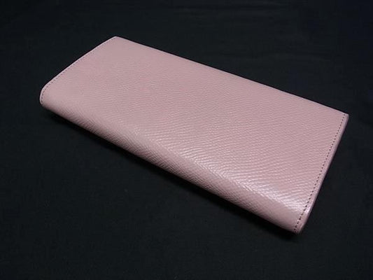 CELINE セリーヌ 長財布 ラージフラップウォレット ピンク系 レザー レディース 二つ折り 美品