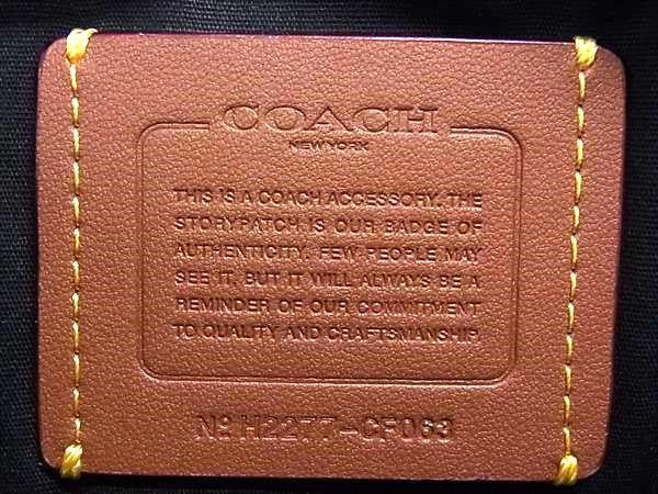 COACH コーチ ポーチ ラージ ポーチ シグネチャー キャンバス レキシー CF063 チャコール ブラック マルチ系 PVC レザー メンズ セカンドバッグ 美品