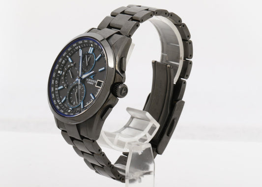 CASIO カシオ 時計 オシアナス Classic Line OCWT2600B1AJF ブラック チタン メンズ 美品