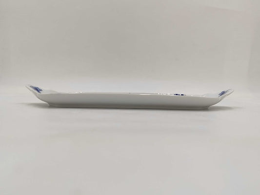 ROYAL COPENHAGEN ロイヤルコペンハーゲン 洋食器 ブルーパルメッテ ブロッサム ロングトレー 28CM ホワイト ブルー系 磁器(ポーセリン) ユニセックス 長皿 盛皿 新品未使用展示品
