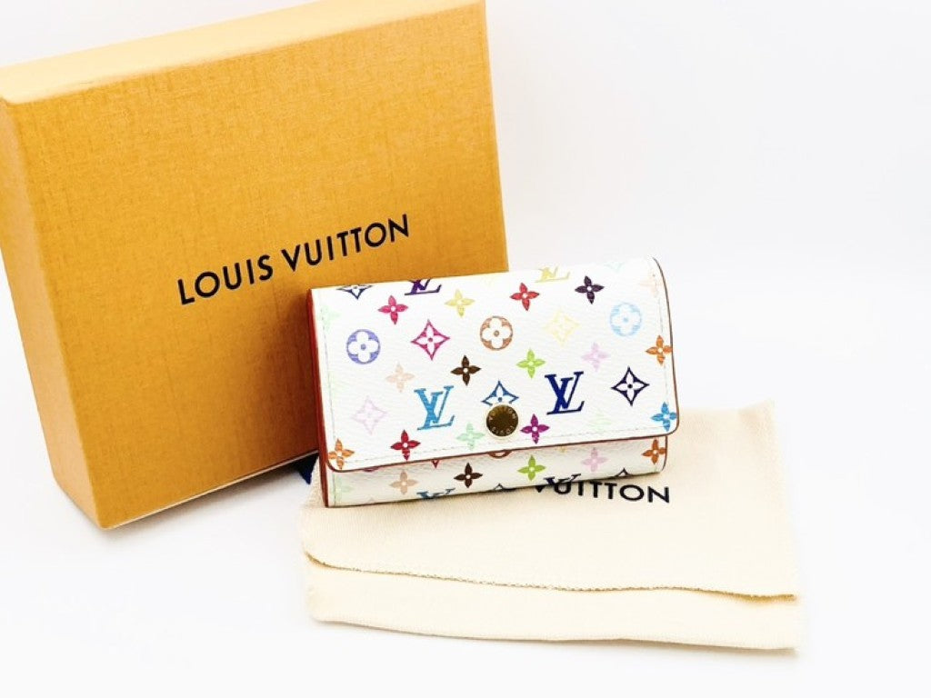 LOUIS VUITTON ルイヴィトン キーケース LV×TM ミュルティクレ 6 M14092 マルチカラー系 モノグラムマルチカラー レディース 6連 村上隆 ゴールド金具 美品