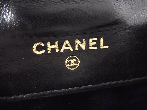 CHANEL シャネル 財布 ココマーク ブラック ラムスキン レディース Wホック 二つ折り財布