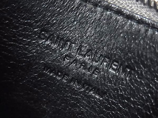 SAINT LAURENT サンローラン コイン カードケース フラグメントケース 458583 グレー レザー ユニセックス
