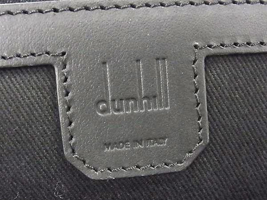 dunhill ダンヒル リュックサック シグネチャー ダークグレー PVC レザー メンズ シルバー金具