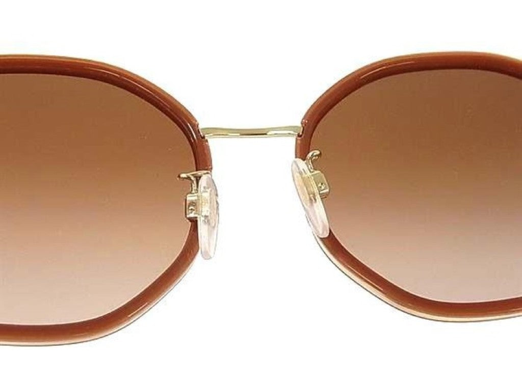 BURBERRY バーバリー サングラス TBロゴ B3127-D オレンジ系 ゴールド メタル ユニセックス 美品