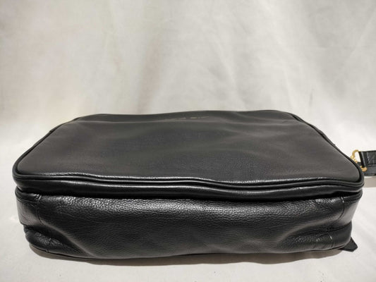 ADMJ エーディーエムジェー ショルダーバッグ ブラック レザー ファー レディース ゴールド金具 新品未使用展示品