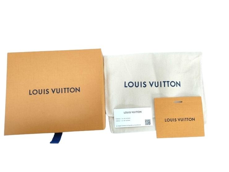 LOUIS VUITTON ルイヴィトン 二つ折り財布 ポルトフォイユ ミュルティプル M69829 ブラック アエログラム・レザー メンズ 札入れ