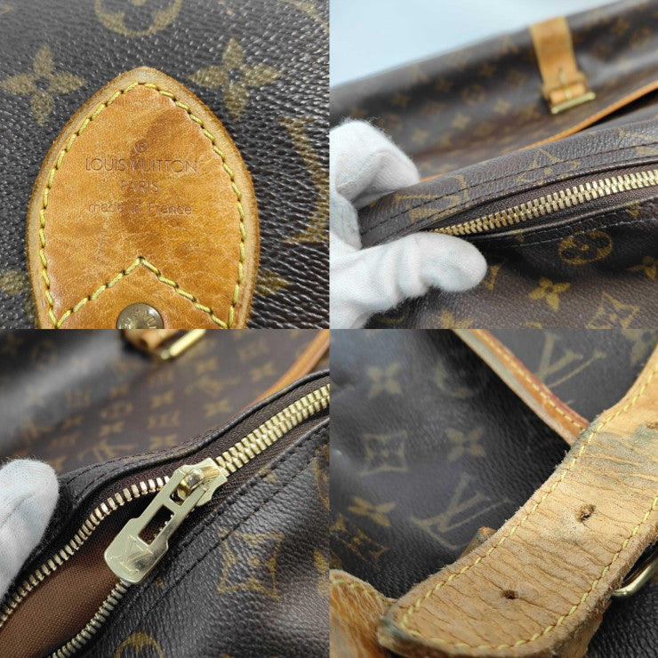 LOUIS VUITTON ルイヴィトン トラベルバッグ モノグラム サック シャス M41140 ブラウン PVC レザー ユニセックス 2WAY ハンドバック ショルダーバッグ ボストンバッグ 旅行鞄