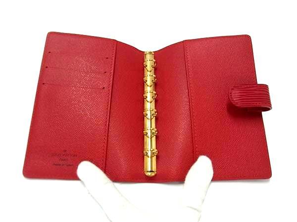 LOUIS VUITTON ルイヴィトン 手帳カバー アジェンダPM R2005E ルージュ(レッド) エピ レディース 超美品