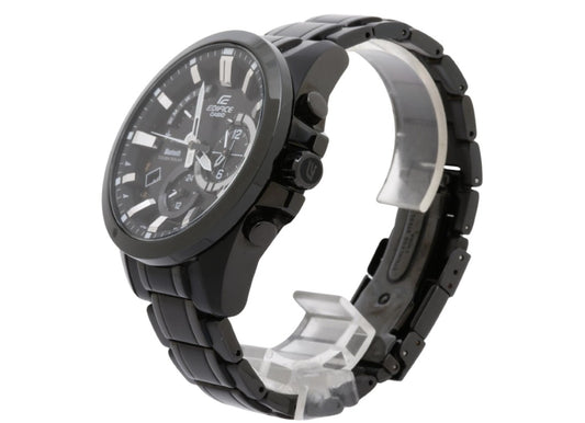 CASIO カシオ 時計 EDIFICE エディフィス EQB510 ブラック ステンレススチール メンズ アナログ 美品