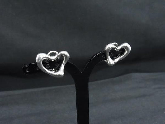 TIFFANY&Co ティファニー イヤリング エルサペレッティ オープンハート シルバー系 SV925 レディース クリップ式 美品