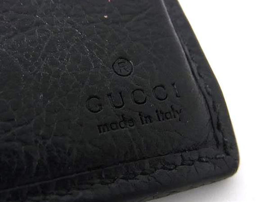 GUCCI グッチ 財布 インターロッキングG 575985 ブラック レザー メンズ 二つ折り 財布
