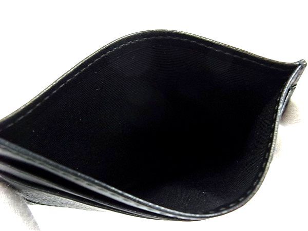 BVLGARI ブルガリ カードケース オクト 36969 ブラック レザー ユニセックス 美品