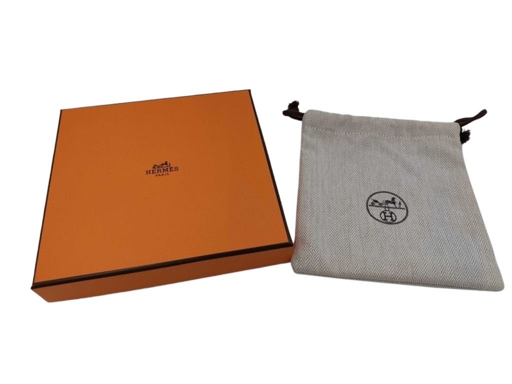 HERMES エルメス 二つ折り財布 ニューHパッサン コンパクト ウォレット ブルージーン系 エプソン ユニセックス シルバー金具 新品未使用展示品