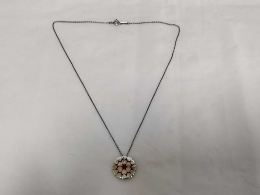 Tiffany&Co. ティファニー ネックレス パロマピカソ クラウンオブハート シルバー レッド系 SV925 レディース 美品