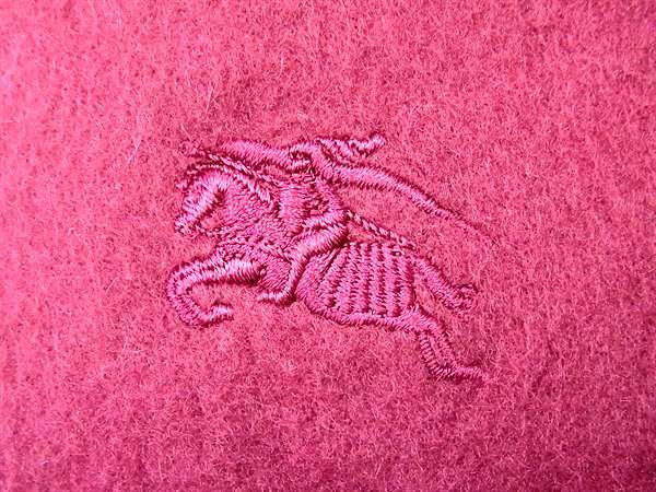 BURBERRY バーバリー マフラー パープル カシミヤ100% レディース 美品