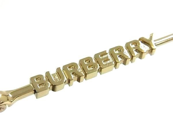 BURBERRY バーバリー サングラス B 4398-D ブラック系×ゴールド系×レンズ ブラックグラデーション系 ユニセックス ロゴ ボストンシェイプ 美品