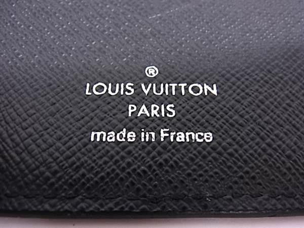 LOUIS VUITTON ルイヴィトン 二つ折り財布 ポルトフォイユ パンス M62978 ノワール(ブラック)系 タイガ メンズ 美品