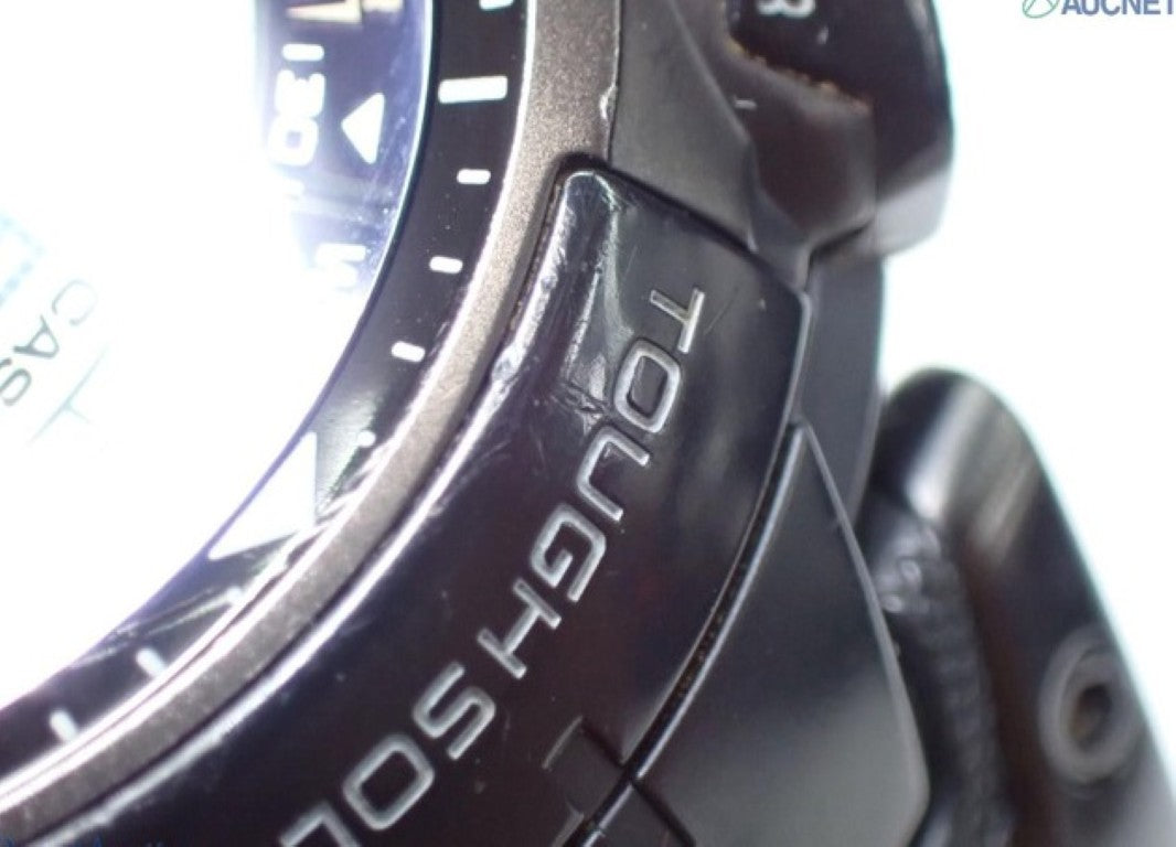 CASIO カシオ 時計 PRO TREK プロトレック PRW-1300YTJ-1JF ブラック系 チタン メンズ デジタル 美品