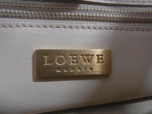 LOEWE ロエベ ショルダーバッグ アシンメトリー アイボリー レザー レディース