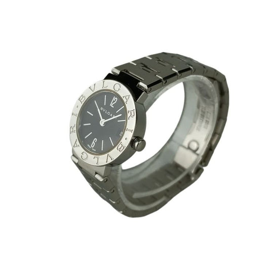 BVLGARI ブルガリ 時計 ブルガリブルガリ BB23SS ブラック文字盤 ステンレススチール レディース アナログ 美品