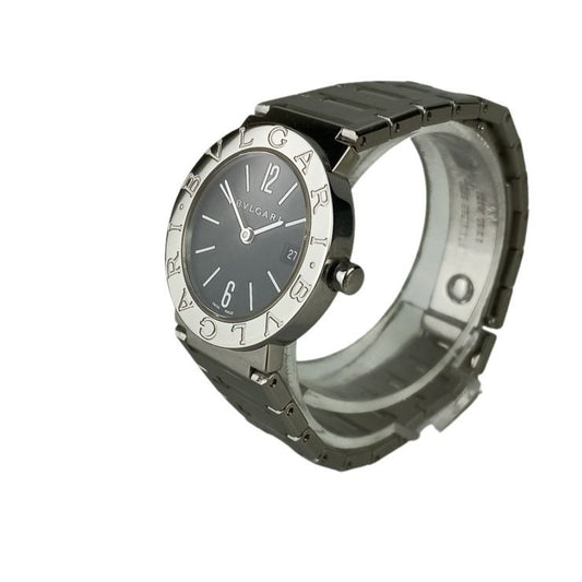 BVLGARI ブルガリ 時計 ブルガリブルガリ BB26SS ブラック文字盤 ステンレススチール レディース アナログ 美品
