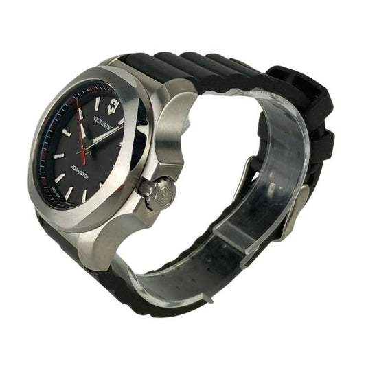 VICTORINOX ヴィクトリノックス 時計 イノックス V 241768 ブラック文字盤 ステンレススチール ユニセックス アナログ 美品