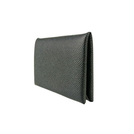 HERMES エルメス カードケース/名刺入れ CALVI カルヴィ 044164CK BLACK エプソン ユニセックス 超美品