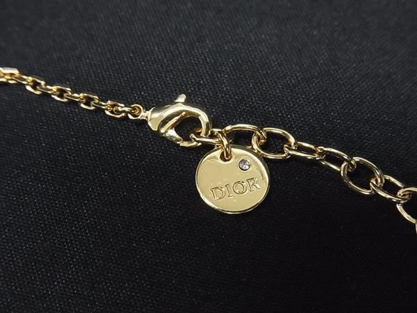Christian Dior クリスチャンディオール ブレスレット CDロゴ パール ブレスレット ゴールド系 メタル レディース 超美品