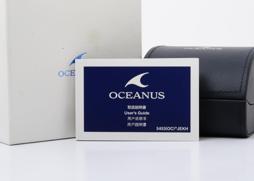 CASIO カシオ 腕時計 OCEANUS Manta オシアナス マンタ OCW-S3400B-1AJF ブラック系 チタン メンズ アナログ 美品