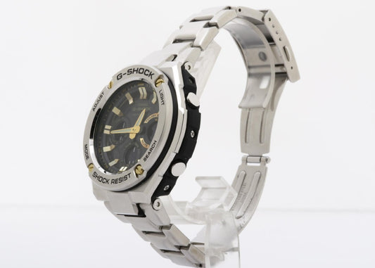 CASIO カシオ 腕時計 G-SHOCK G-STEEL GST-W100 Series GST-W110D-1A9JF ブラック シルバー系 樹脂/ステンレススチール メンズ アナデジ 超美品