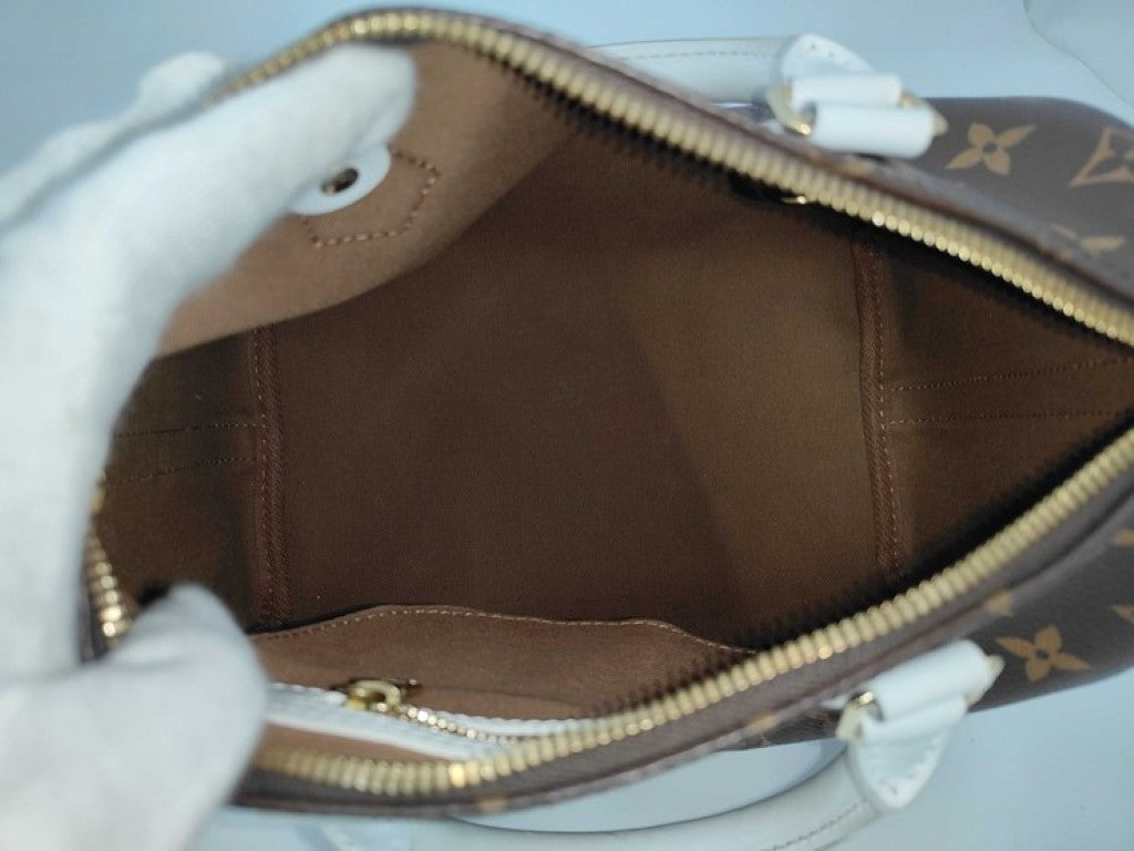 LOUIS VUITTON ルイヴィトン ハンドバッグ スピーディバンドリエール25 M20754 ブラウン ホワイト系 モノグラム レディース 2WAY ショルダーバッグ ミニボストンバッグ 美品