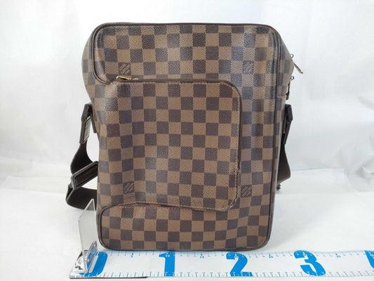 LOUIS VUITTON ルイヴィトン ショルダーバッグ オラフGM N41440 エベヌ(ブラウン)系 ダミエ メンズ 美品