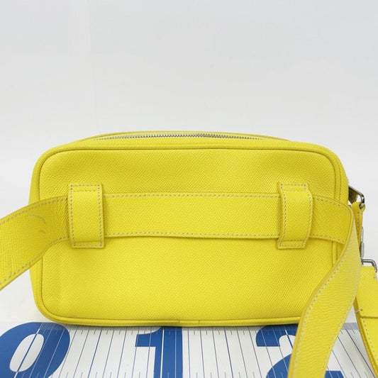 BURBERRY バーバリー ボディバッグ TBベルトバッグ 8036754 イエロー系 レザー ユニセックス 2WAY シルバー金具 美品