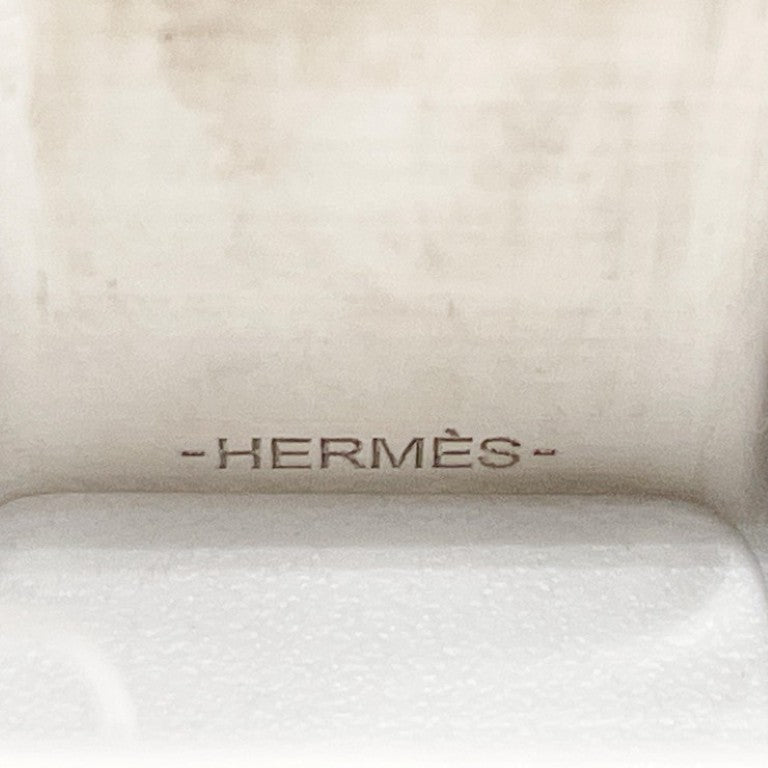 HERMES エルメス スカーフリング キューブ コリエドシアン ゴールド シルバー系 メタル レディース 美品