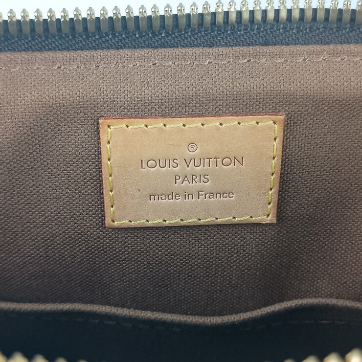 LOUIS VUITTON ルイヴィトン ハンドバッグ モノグラム パレルモPM M40145 ブラウン系 PVC レザー レディース 2WAY ショルダーバッグ ゴールド金具 美品