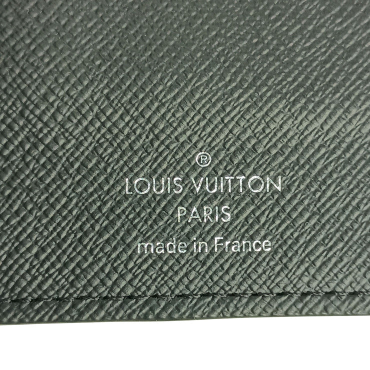 LOUIS VUITTON ルイヴィトン 長財布 タイガ ポルトフォイユ アレクサンドル NM M64507 アルドワーズ レザー メンズ シルバー金具 二つ折り 美品