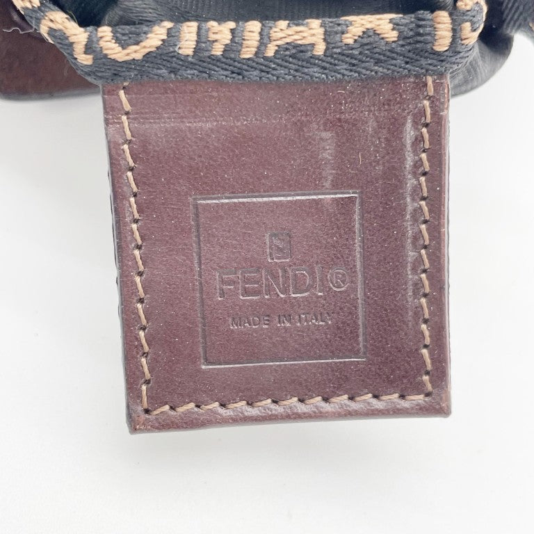 FENDI フェンディ ポーチ ズッカ 2262 26540 018 ブラウン キャンバス レディース 美品