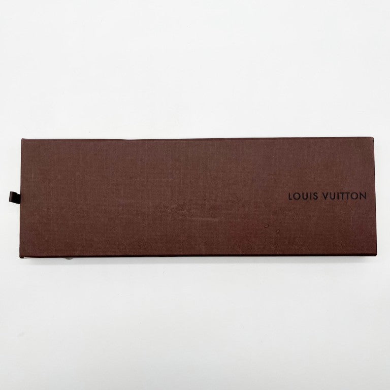 LOUIS VUITTON ルイヴィトン ネクタイ ダミエ レッド系 シルク100% メンズ 美品