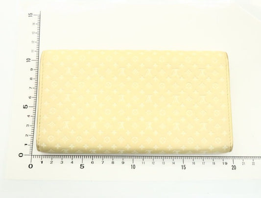 LOUIS VUITTON ルイヴィトン 財布 ポルトフォイユサラNM M82231 ジョーヌ(イエロー系) ナノモノグラム レディース ゴールド金具 美品