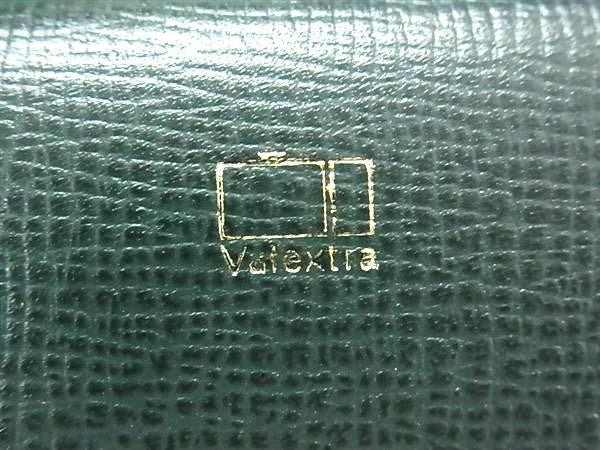 Valextra ヴァレクストラ 小銭入れ 馬蹄型コインケース V0L89 グリーン系 レザー ユニセックス コインパース 超美品
