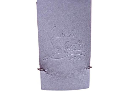 Christian Louboutin クリスチャンルブタン ハンドバッグ カバタ ミニ ライトパープル レザー レディース 2WAY スタッズ 超美品