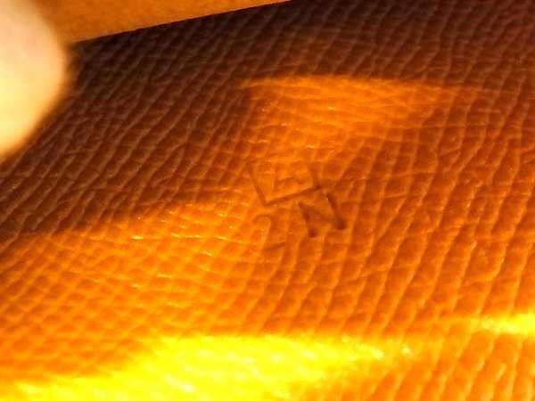 HERMES エルメス 手帳カバー グローブトロッター ブラウン系 イエロー系 クシュベル ユニセックス バイカラー シルバー金具 超美品