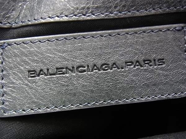 BALENCIAGA バレンシアガ クラッチバッグ ジャイアント エンベロープ 186182 グレー系 レザー ユニセックス セカンドバッグ ゴールド金具 美品