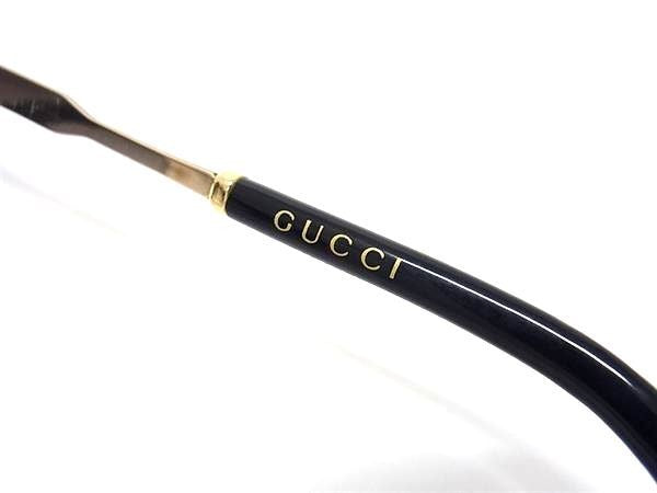 GUCCI グッチ サングラス インターロッキングG GG0206SK ゴールド系×レンズ ブラックグラデーション メタル ユニセックス 美品