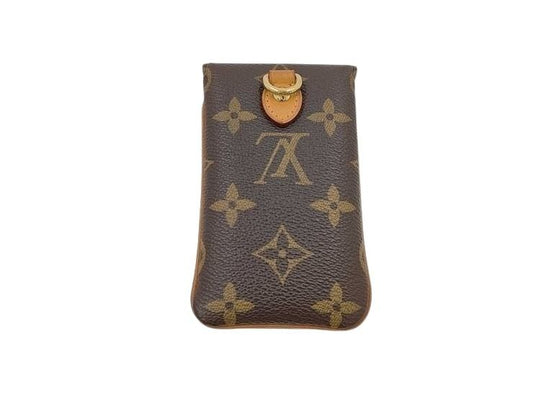 LOUIS VUITTON ルイヴィトン マルチケース モノグラム エテュイ テレフォンヌMM M66546 ブラウン系 PVC レザー ユニセックス ゴールド金具 美品