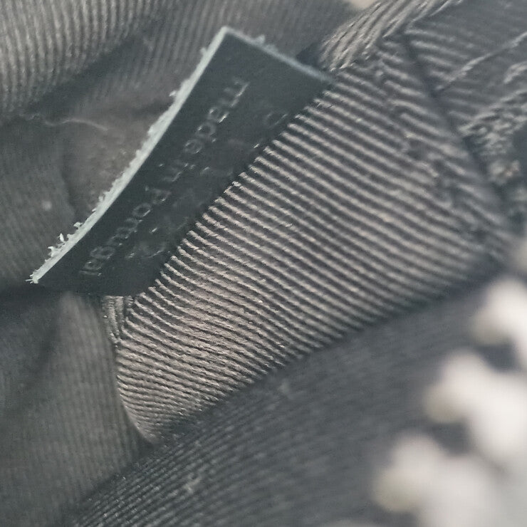 LOUIS VUITTON ルイヴィトン ボディバッグ ポシェットヴォルガ M53550 ブラック オレンジ系 トリヨンレザー ユニセックス モノグラム ウエストバッグ 美品