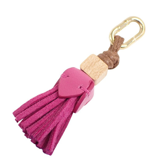 miu miu ミュウミュウ チャーム レザー マイクロトリック 5ID007 フューシャピンク メタル レザー レディース 美品