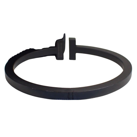 Tiffany&Co. ティファニー バングル Tスクエア ブラック ステンレス レディース 美品